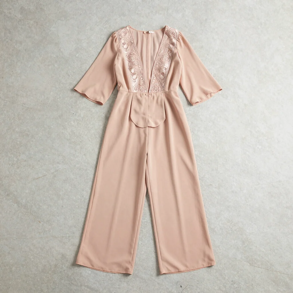 Floral Embroidered Chiffon Suit
