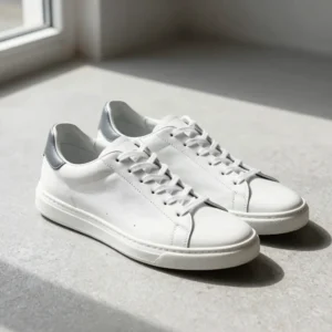 Monochrome Minimal Leather Sneakers